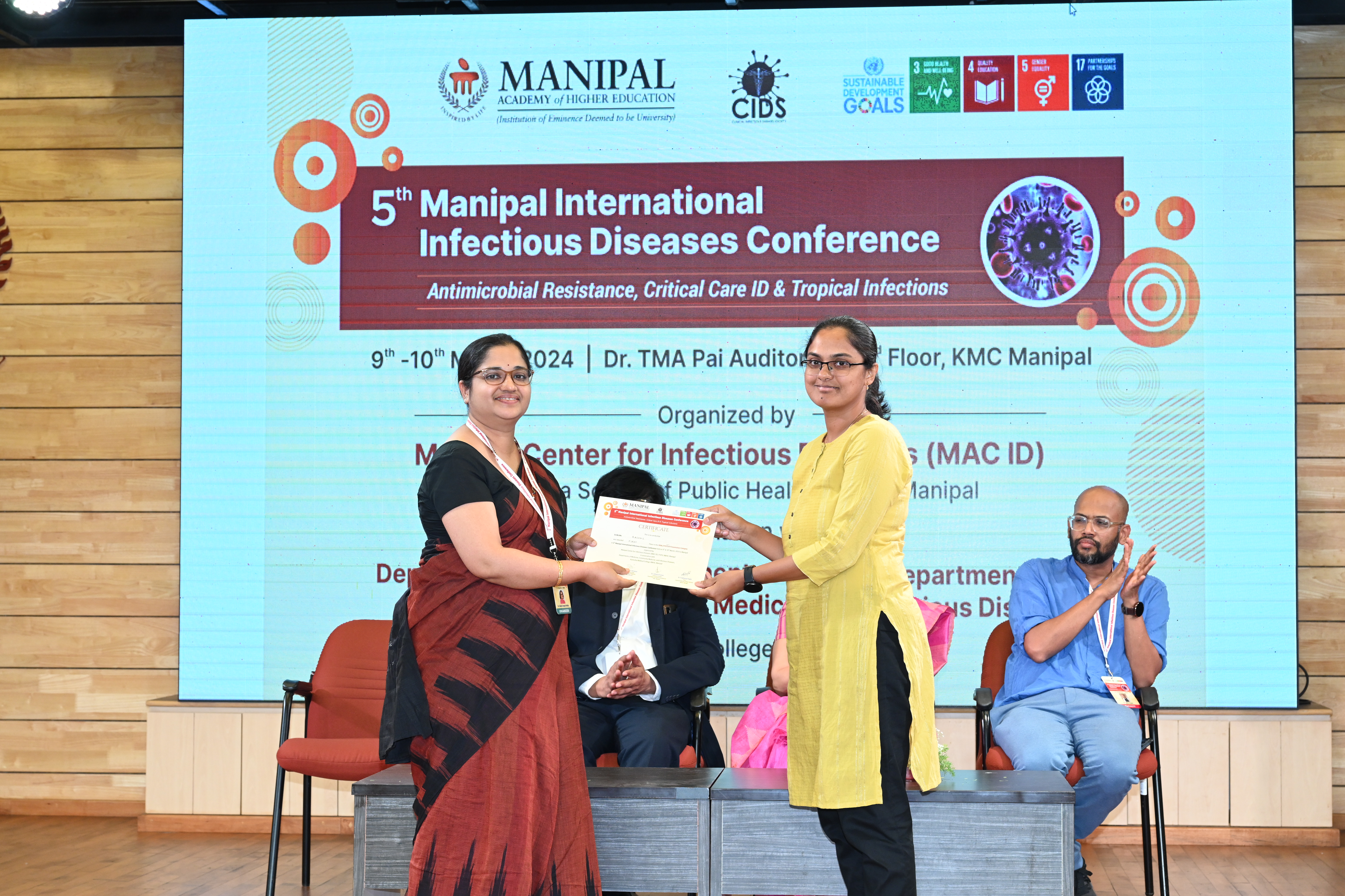 Best Poster Award at the Fifth Manipal International Infectious Diseases Conference: March 09-10, 2024