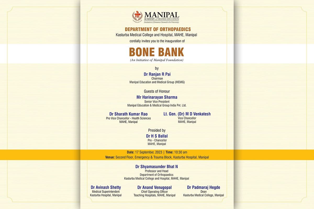 Inauguration of Bone Bank