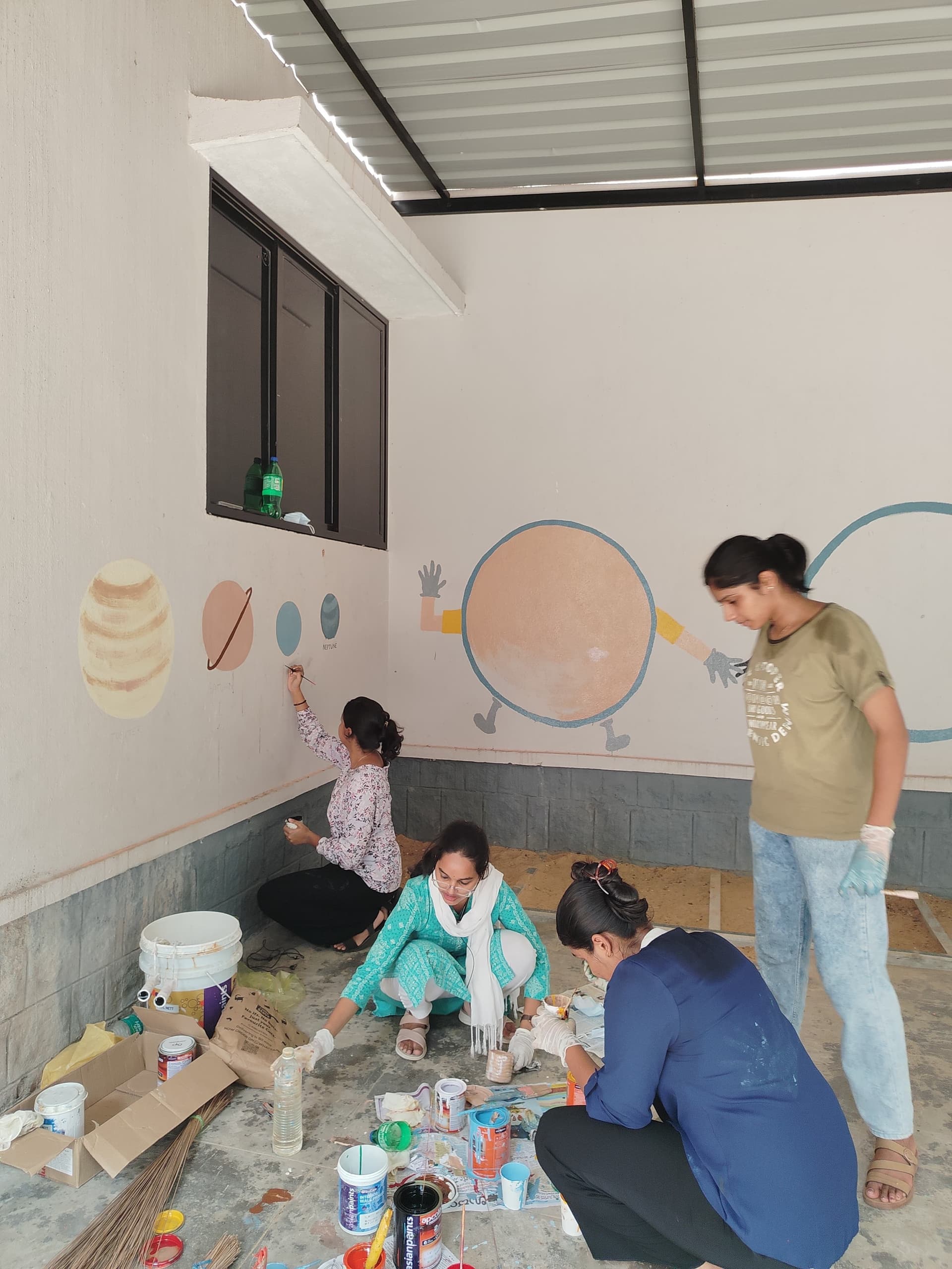 Community Outreach Programme - Community Painting Project at Manasa Rehabilitation School: March 20 to 28, 2025