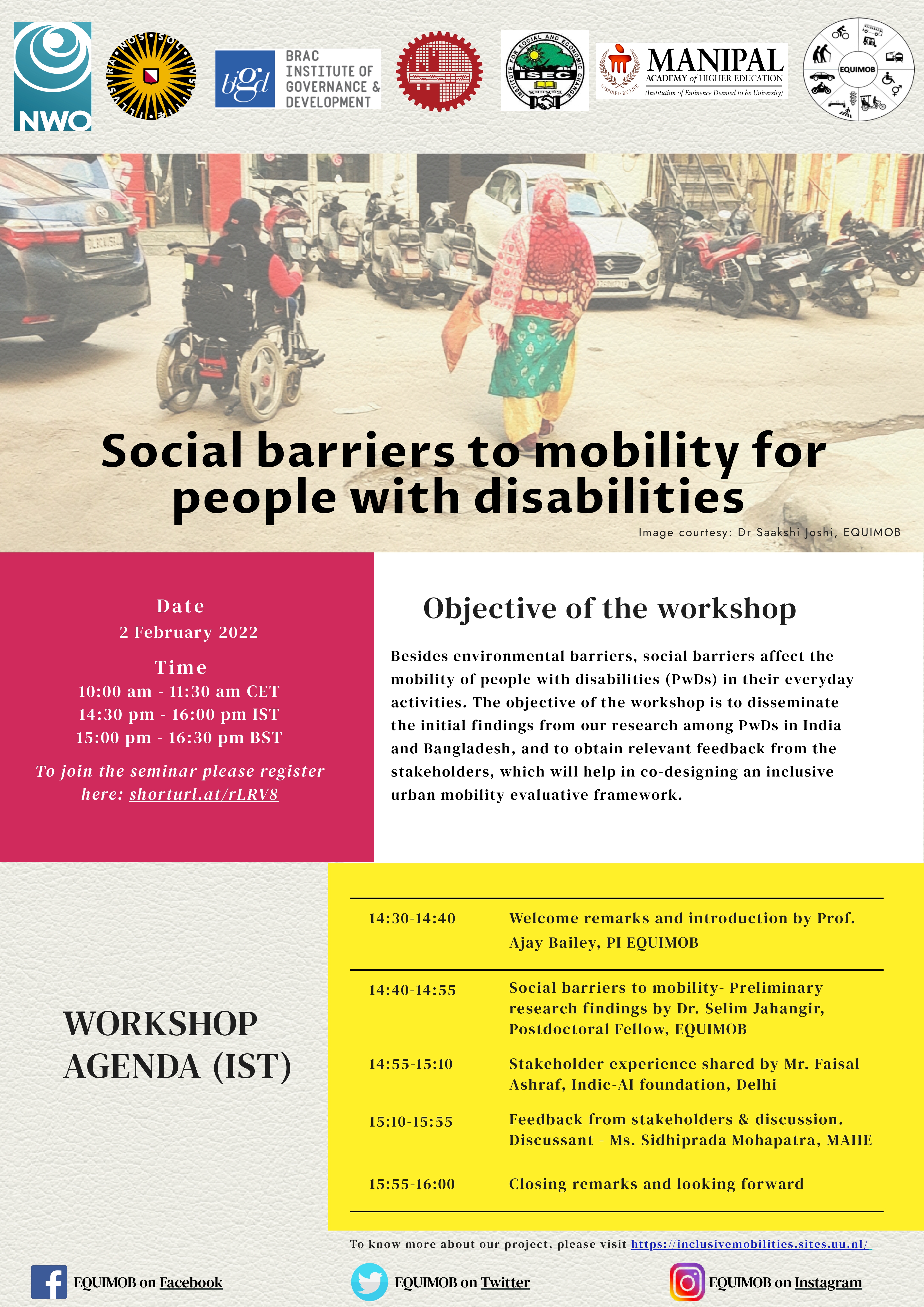 Workshop on Social Barriers to Mobility for People with Disabilities: February 02, 2022  
