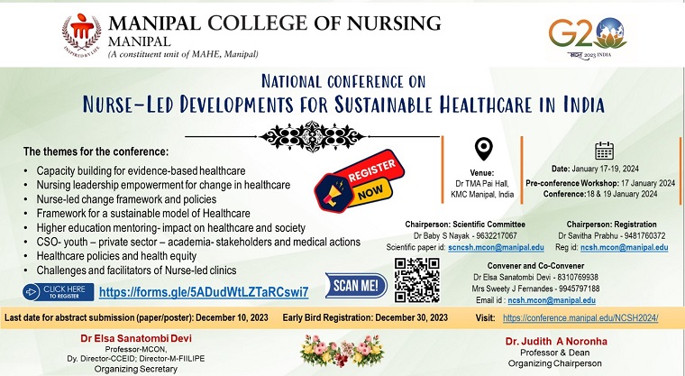 National Conference on Nurse-led Developments for Sustainable  Healthcare in India