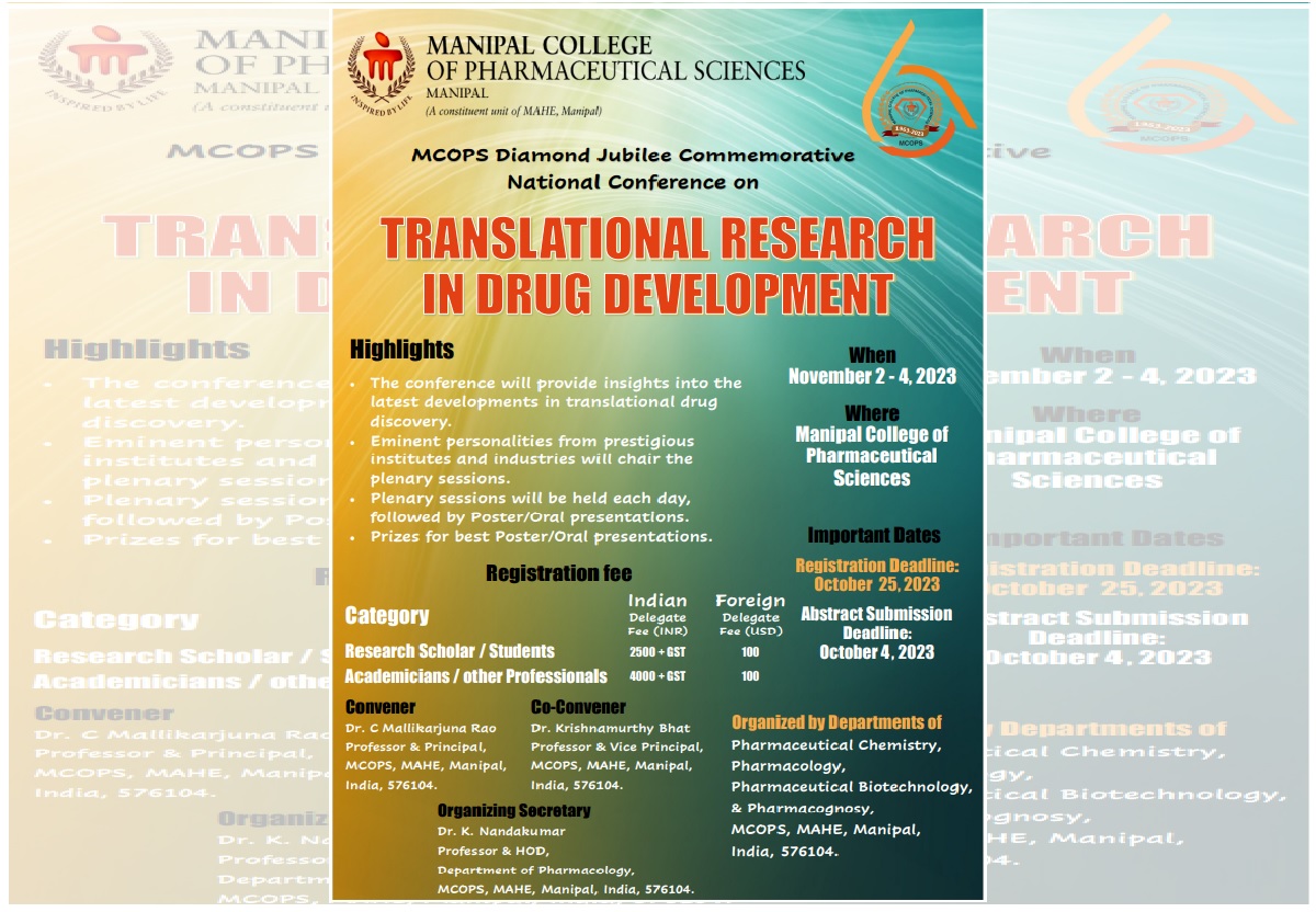 MCOPS DJC Translational Research in Drug Development