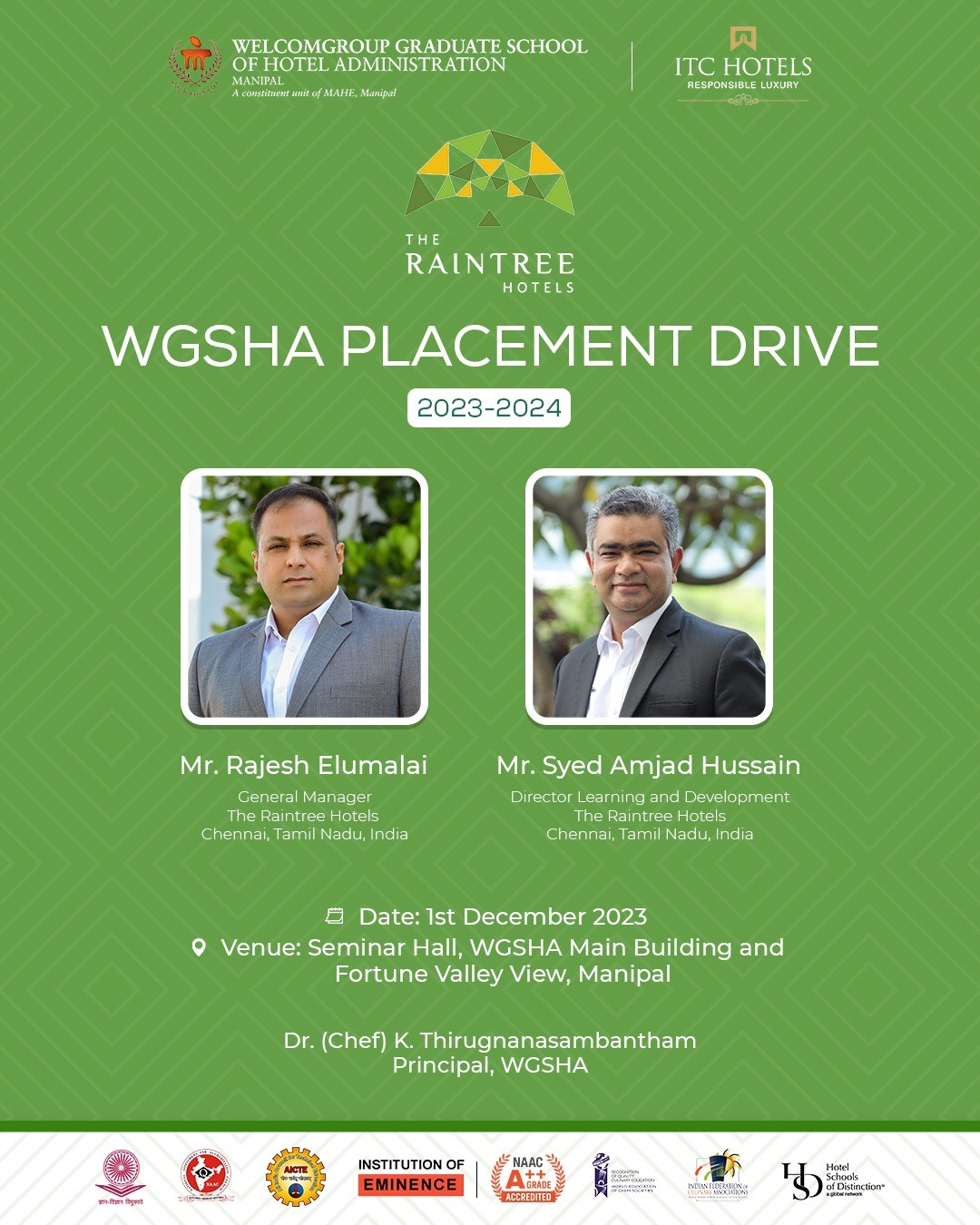 The Raintree Hotels at WGSHA Placement Drive 2023